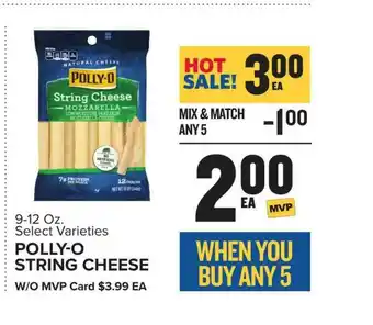 Food Lion Polly-o String Cheeses offer