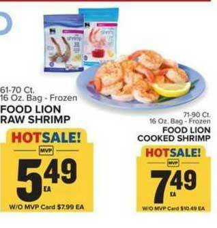 Food Lion Food Lion Raw Shrimp, Food Lion Cooked Shrimp offer