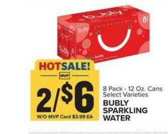 Food Lion Bubly Sparkling Water offer
