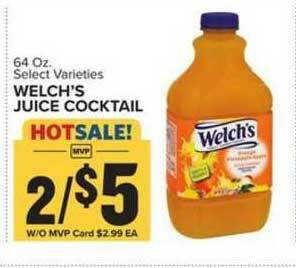 Food Lion Welch's Juice Cocktail offer