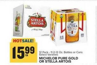 Food Lion Michelob Pure Gold Or Stella Artois offer