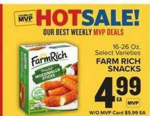 Food Lion Farm Rich Snacks offer