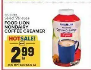 Food Lion Food Lion Nondairy Coffee Creamer offer