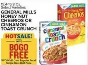 Food Lion General Mills Honey Nut Cheerios Or Cinnamon Toast Crunch offer
