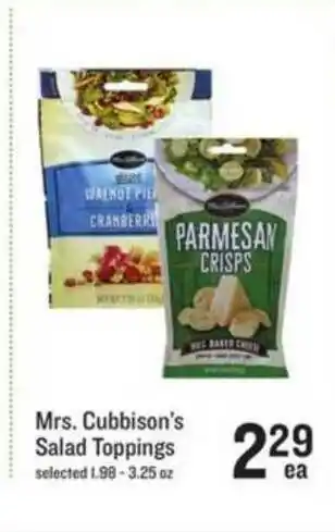 Lowes Foods Mrs. Cubbison's Salad Toppings offer