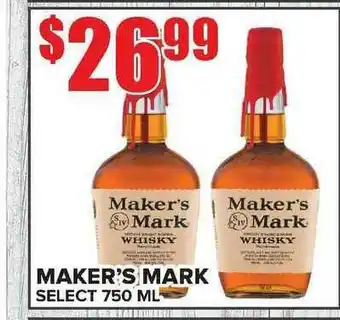 Price Cutter Maker's Mark Select 750 Ml offer