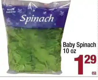 Super King Markets Baby Spinach 10 Oz offer