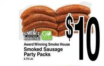 Super Saver Smoked Sausage Party Packs 2.75 Lb offer