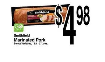 Super Saver Smithfield Marinated Pork offer