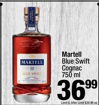 Super King Markets Martell Blue Swift Cognac offer