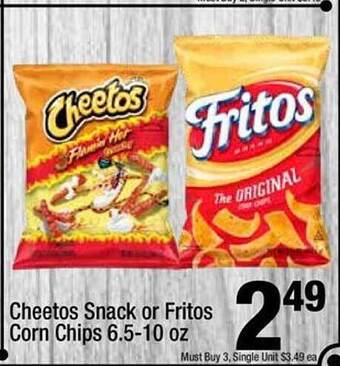 Super King Markets Cheetos Snack Or Fritos Corn Chips offer