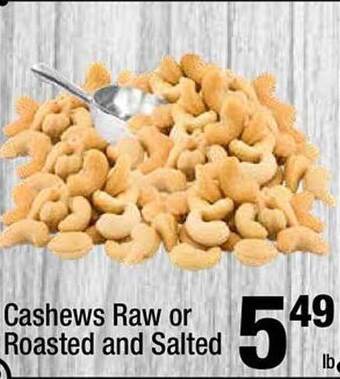 Super King Markets Cashews Raw Or Roasted And Salted offer