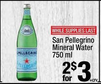 Super King Markets San Pellegrino Mineral Water offer