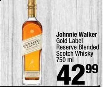 Super King Markets Johnnie Walker Gold Label Reserve Blended Scotch Whisky offer