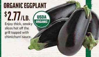 Central Market Organic Eggplant offer