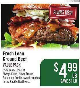 Haggen Food Fresh Lean Ground Beef offer