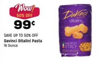 Grocery Outlet Davinci Ditalini Pasta offer