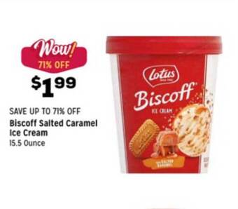 Grocery Outlet Biscoff Salted Caramel Ice Cream offer