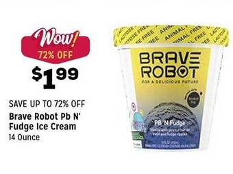 Grocery Outlet Brave Robot Pb N' Fudge Ice Cream offer