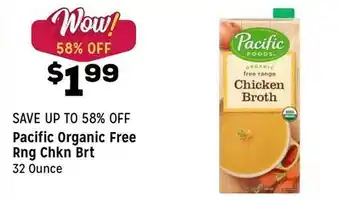 Grocery Outlet Pacific Organic FreeRng Chkn Brt offer