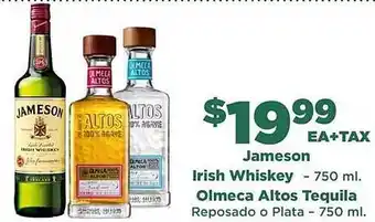 Northgate Market Jameson Irish Whiskey Or Olmeca Altos Tequila offer