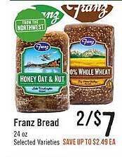 Haggen Food Franz Bread offer
