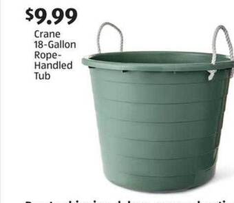 Aldi Crane 18-gallon Rope-handled Tub offer