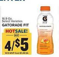 Food Lion Gatorade Fit offer
