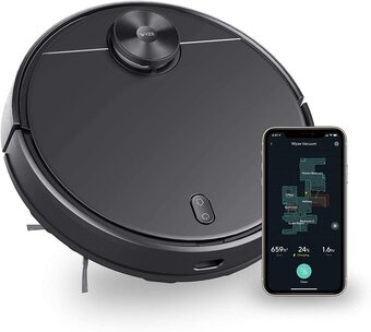 Walmart Wyze Robot Vacuum with LiDAR Room Mapping, 2,100Pa Strong Suction, Straight-line Movements, Virtual Walls, Ideal for Pet Hair offer