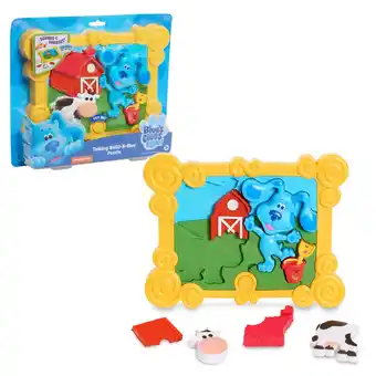 Walmart Just Play Blues Clues & You! Talking Build-a-Blue 9-Piece 3D Puzzle, Games and Toys for 3 Year Old Girls and Boys, Kids Toys offer