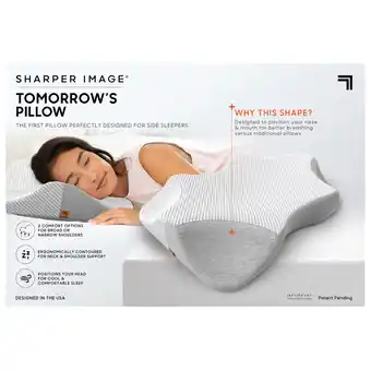 Walmart Sharper Image Tomorrow's Pillow Ergonomic Memory Foam Pillow, CPAP Compatible, Removable Cover offer