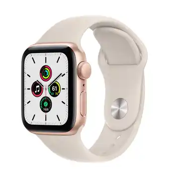 Walmart Apple Watch SE GPS, 44mm Gold Aluminum Case with Starlight Sport Band - Regular offer