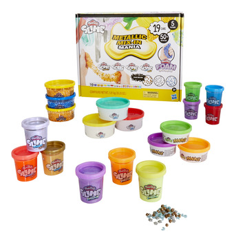 Walmart Play-Doh Slime and Foam Metallic Mix-In Mania Set for Kids 4 Years and Up offer