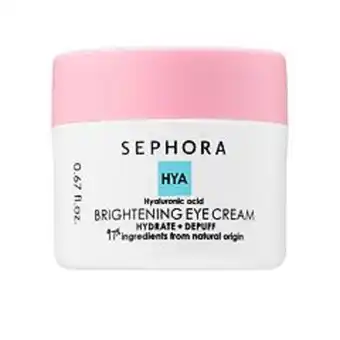Kohl's Sephora collection brightening eye cream hydrate & depuff offer