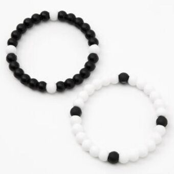 Claire's Yin yang fortune stretch bracelets - 2 pack offer