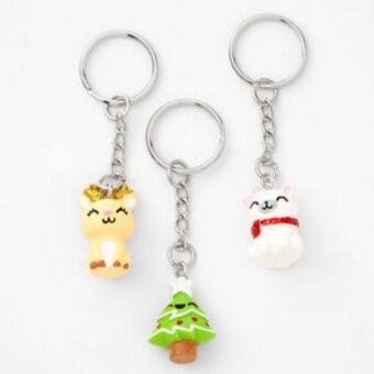 Claire's Holiday critters best friends keychains - 3 pack offer