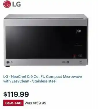 Best Buy LG NeoChef 0.9 Cu.Ft. Compact Microwave With EasyClean offer