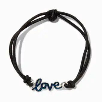 Claire's Mood love black cord bracelet offer