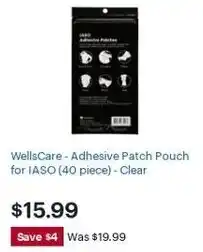 Best Buy WellsCare Adhesive Patch Pouch For IASO (40 Piece) Clear offer