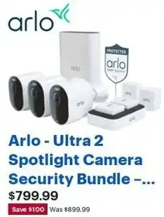 Best Buy Arlo Ultra 2 Spotlight Camera Security Bundle offer