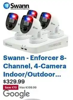 Best Buy Swann Enforcer 8-Channel,4-Camera Indoor/Outdoor offer