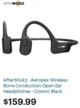 Best Buy AfterShokz-Aeropex Wireless Bone Conduction Open Ear Headphones offer