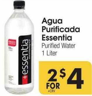 Cardenas Agua Purificada Essentia offer