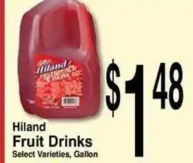 Super Saver Hiland Fruit Drinks offer