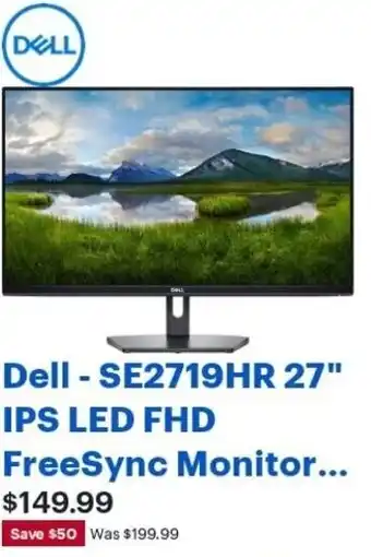 Best Buy Dell Se2719Hr 27"Ips Led Fhd FreeSync Monitor offer
