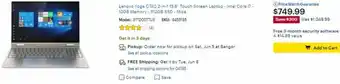 Best Buy Lenovo Yoga C740 2in1 15.6 Touch Screen Laptop 81TD0077US offer