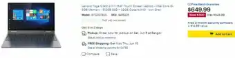 Best Buy Lenovo Yoga C740 2in1 15.6 Touch Screen Laptop 81TD0078US offer