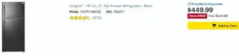 Best Buy Inaignia 18.1 Cu. Ft. Top Freezer Refrigerator NS-RTM18BK8Q offer