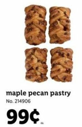 Lidl Maple Pecan Pastry offer