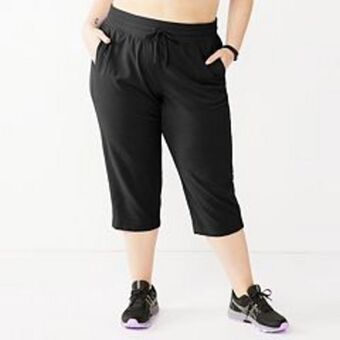 Kohl's Plus size tek gear® essential straight-leg capris offer